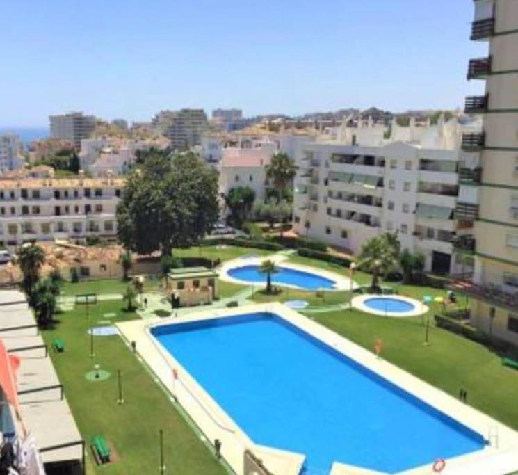 Estudio Con Vista Al Mar A 200 Mts De La Playa Benalmádena Kültér fotó